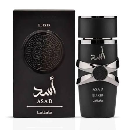 Asad Elixir Eau de Parfum Spray for Men 3.4 oz – Saffron, Rich Tobacco, Cedar & Vanilla