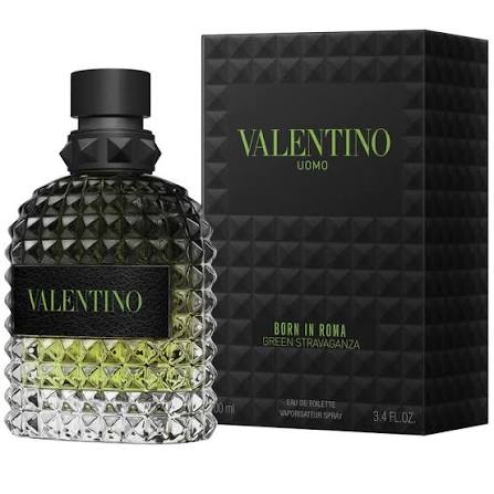 Born in Roma Green Stravaganza EDT for Men 3.4 oz – Calabrian Bergamot, Coffee & Vetiver