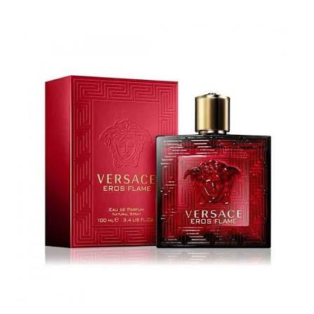 Eros Flame Red Eau de Parfum for Men 3.4 oz – Black Pepper, Chinotto Citrus & Vanilla